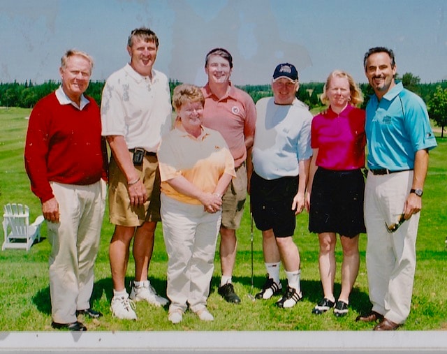 Bruce Dowbiggin at a golf event
