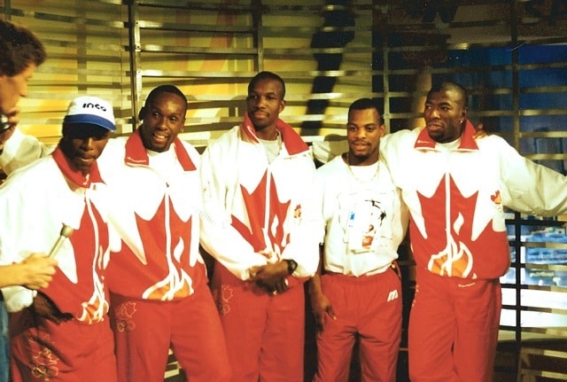 Bruce Dowbiggin with the Canadian Olympic team